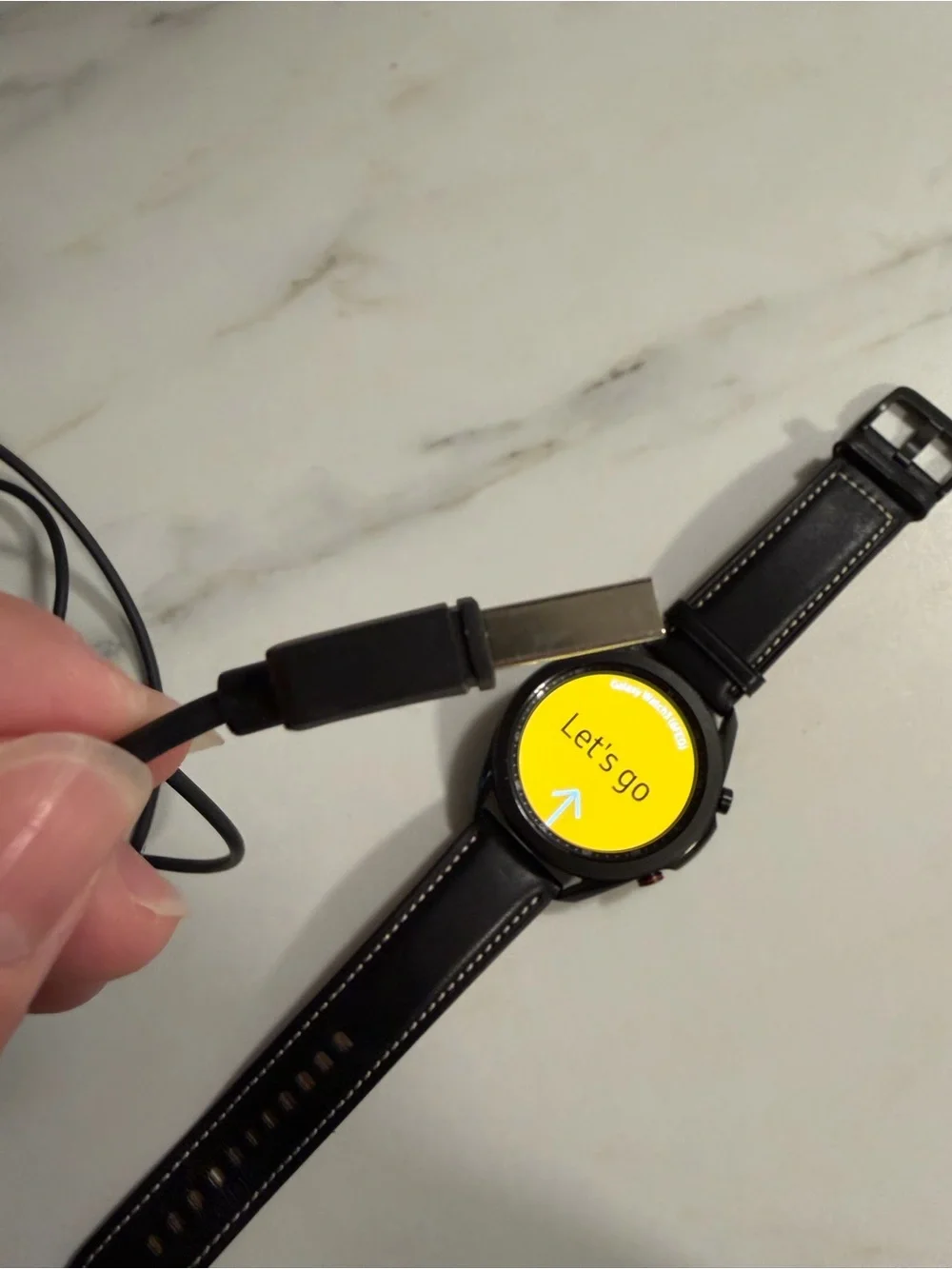 Samsung Galaxy Watch 3 Active S7 Classic Black Leather Smartwatch